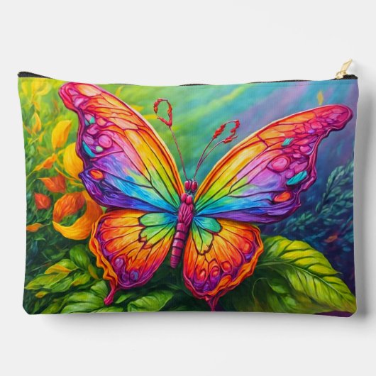 Schattigee levendige artistieke vlinderkunst etui (Achterkant)