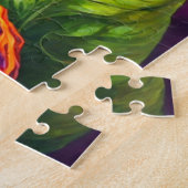 Schattigee levendige artistieke vlinderkunst legpuzzel (Zijkant)