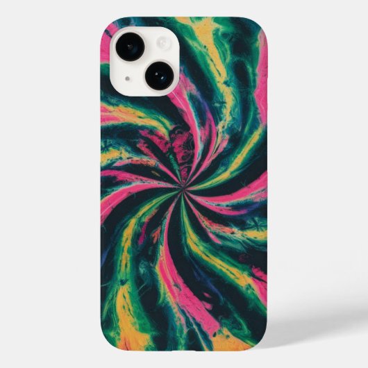 Schattigee levendige stropdas Dye Case-Mate iPhone Case (Achterkant)