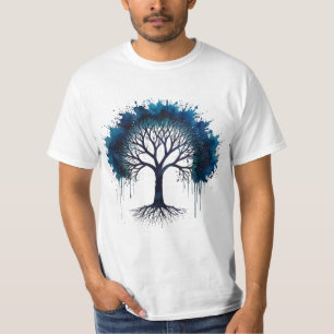 Schattigee levensboom aquarel T-shirt
