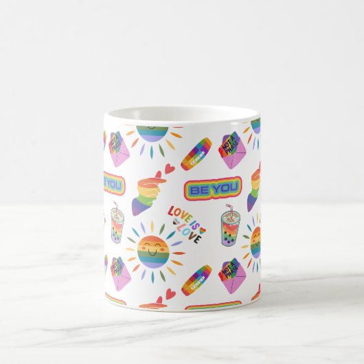 Schattigee LGBTQ + Coffee Tea Mok (Center)