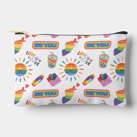 Schattigee LGBTQ + Pride Accessoires make-uptas Etui (Voorkant)