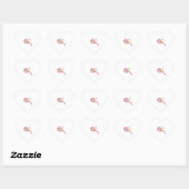 Schattigee libel bug hart sticker (Vel)