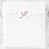 Schattigee libel ronde sticker (Tas)