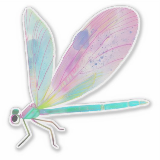 Schattigee libel sticker (Voorkant)