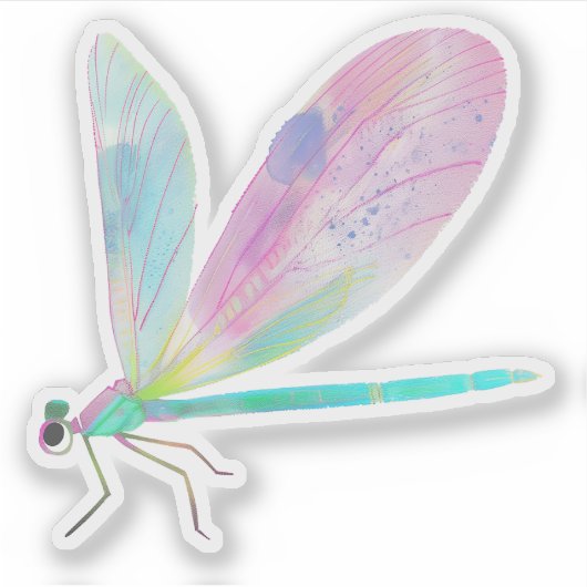 Schattigee libel sticker (Voorkant)