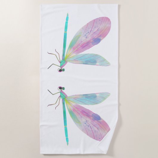 Schattigee libel strandlaken (Voorkant)