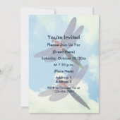 Schattigee Libellen Blue Sky Natuur Party Kaart (Voorkant)