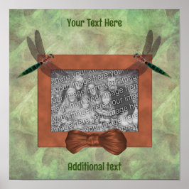 Schattigee libellen Lijst Creëer Uw eigen foto Poster