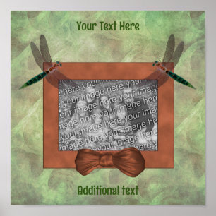 Schattigee libellen Lijst Creëer Uw eigen foto Poster