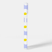 Schattigee lichtblauwe retro madeliefjes op girly Case-Mate iPhone case (Achterkant / Rechts)