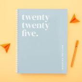 Schattigee lichtblauwe school planner