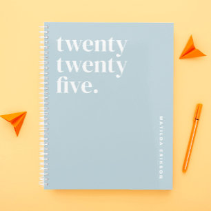 Schattigee lichtblauwe school planner