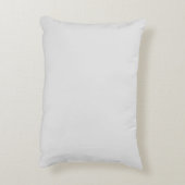 Schattigee lichtgrijze aangepaste naam monogram ef accent kussen (Achterkant (Verticaal))