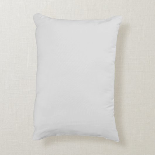 Schattigee lichtgrijze aangepaste naam monogram ef accent kussen (Achterkant (Verticaal))