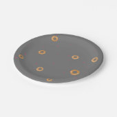 SCHATTIGEE LIEFDE & BAGELS | Grijs | Papieren Bordje (Gekanteld)