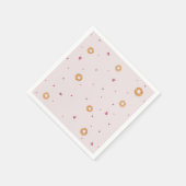 SCHATTIGEE LIEFDE & BAGELS | Katoen Snoep Roze | Servet (Hoek)