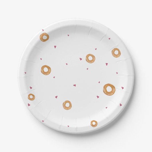 SCHATTIGEE LIEFDE & BAGELS | Wit | Papieren Bordje (Voorkant)