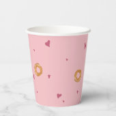 SCHATTIGEE LIEFDE & BAGELS | Zacht Blush Roze | Papieren Bekers (Achterkant)