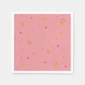 SCHATTIGEE LIEFDE & BAGELS | Zalm Roos roze | Servet (Voorkant)