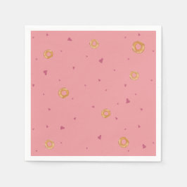 SCHATTIGEE LIEFDE & BAGELS | Zalm Roos roze | Servet