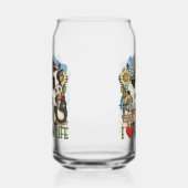 Schattigee liefde boerderij leven Country koe Blikvorm Glas (Links)