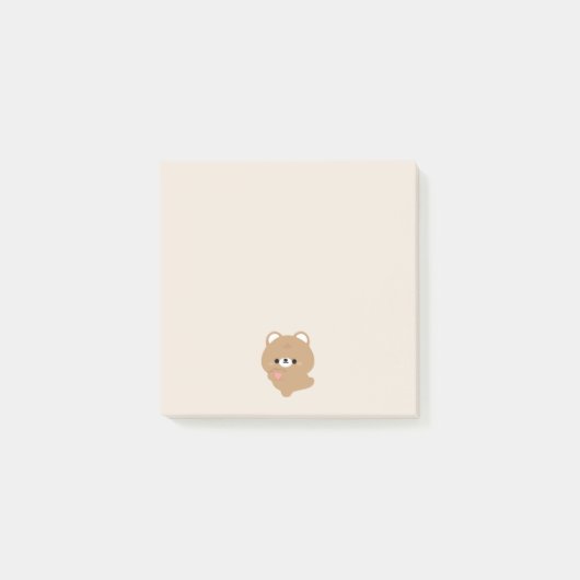 Schattigee liefde bruin Beer Post-it® Notes (Voorkant)
