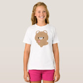 Schattigee liefde bruin Beer T-shirt (Voorkant volledig)