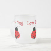 Schattigee liefde bug hart lieveheersbeestje Mok (Voorkant links)