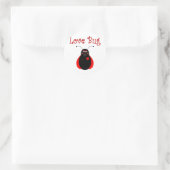Schattigee Liefde Bug Ladybug Sticker (Tas)