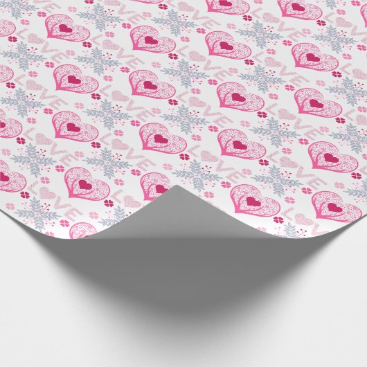 Schattigee liefde cadeaupapier (Hoek)