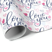 Schattigee liefde cadeaupapier (Rol Hoek)