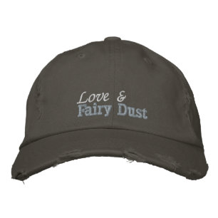 Schattigee liefde Fairy Dust Quote Roze Grijs Hipp Geborduurde Pet