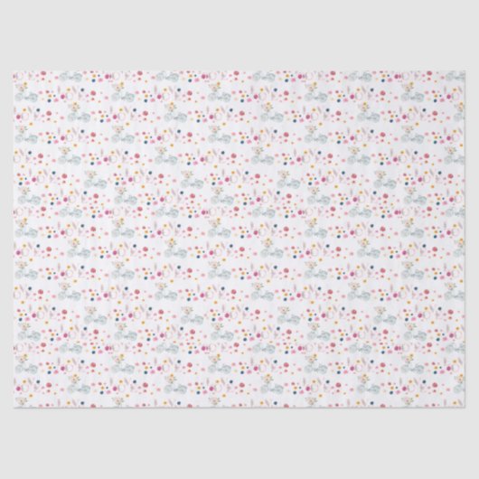 Schattigee Liefde Flora Wrapping Paper Tissuepapier (Voorkant)