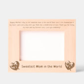 Schattigee Liefde Hart Bericht Moederdag Gift Hout Gegraveerde Lijstjes (Voorkant)