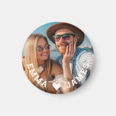 Schattigee liefde hart foto koppels gepersonalisee magneet (Voorkant)