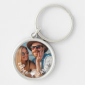 Schattigee liefde hart foto koppels gepersonalisee sleutelhanger (Voorkant)