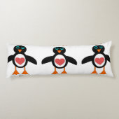 Schattigee liefde hart pinguïn lichaam kussen (Achterkant)