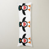 Schattigee liefde hart pinguïn lichaam kussen (Voorkant Verticaal)