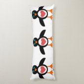 Schattigee liefde hart pinguïn lichaam kussen (Achterkant (Verticaal))