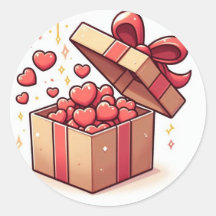 ​Schattigee Liefde Harten Gift Box Sticker