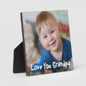 Schattigee liefde je opa foto fotoplaat (Voorkant)