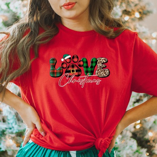 Schattigee Liefde Kerst Hondenliefhebber Tshirt