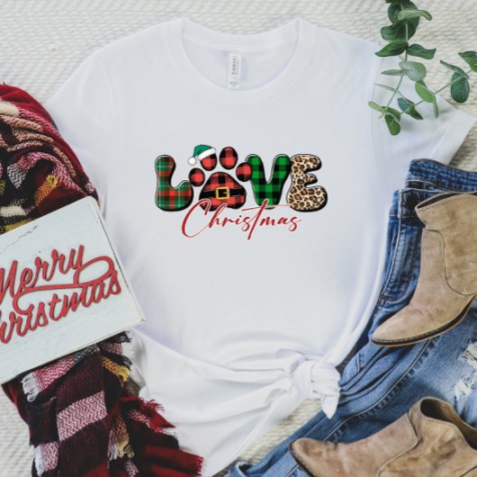 Schattigee Liefde Kerst Hondenliefhebber Tshirt