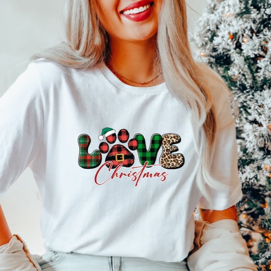 Schattigee Liefde Kerst Hondenliefhebber Tshirt