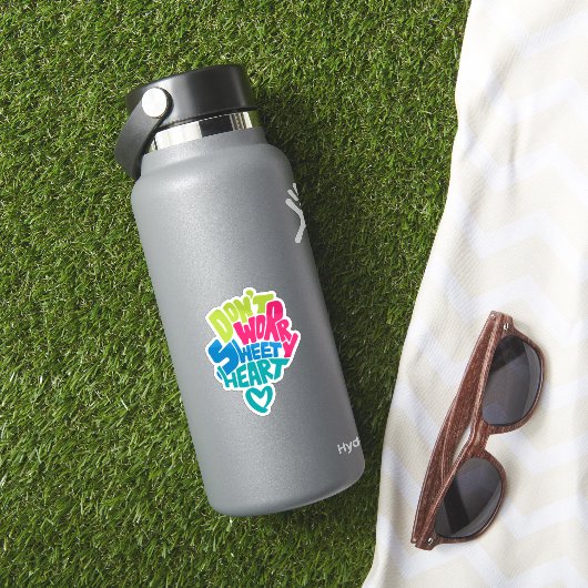 Schattigee liefde, maak je geen zorgen sticker (HydroFlask Insitu)