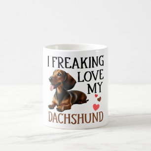 Schattigee liefde mijn teckel hond koffiemok