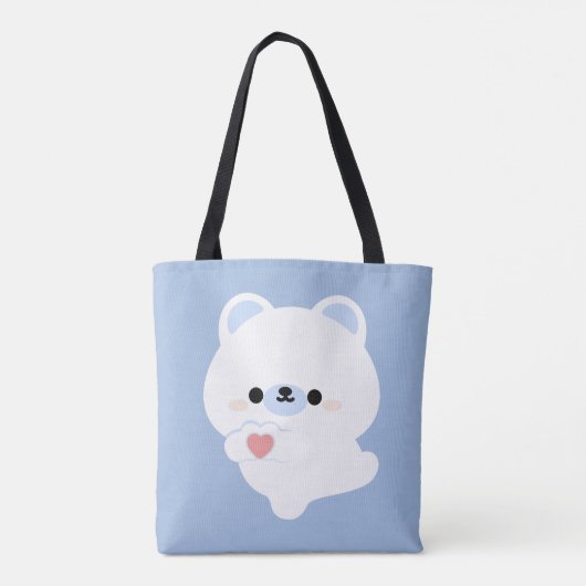 Schattigee liefde Polar Beer Tote Bag (Achterkant)