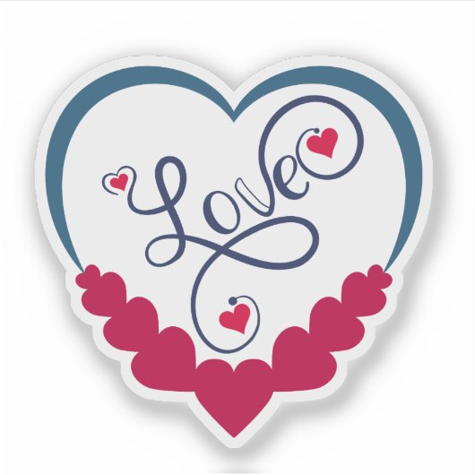 Schattigee liefde sticker (Voorkant)