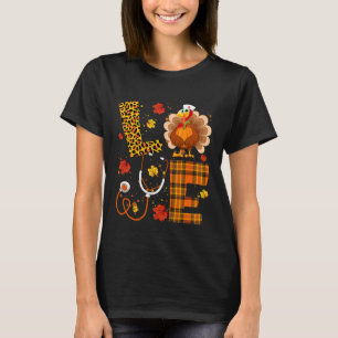Schattigee Liefde Turkije Stethoscoop Er Nurse Lif T-shirt